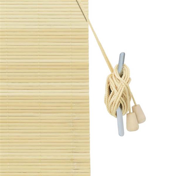 Grote foto vidaxl raambuiten gordijnen anders naturel bamboe huis en inrichting gordijnen en lamellen