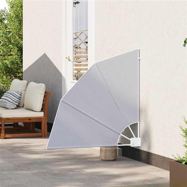 Grote foto vidaxl balkon privacy scherm grijs 115 x 115 cm stof tuin en terras overige tuin en terras