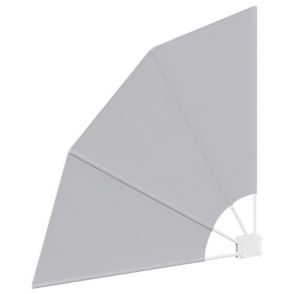 Grote foto vidaxl balkon privacy scherm grijs 115 x 115 cm stof tuin en terras overige tuin en terras