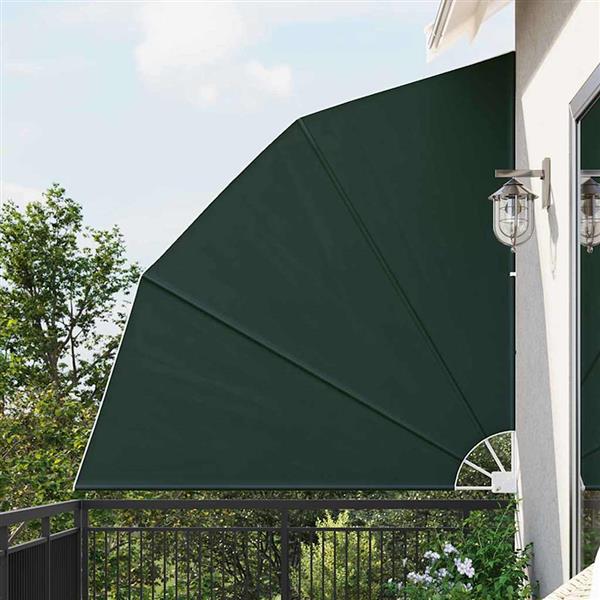 Grote foto vidaxl balkon privacy scherm donkergroen 210 x 210 cm stof tuin en terras overige tuin en terras