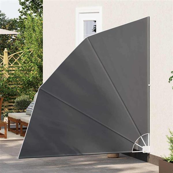 Grote foto vidaxl balkon privacy scherm zwart 210 x 210 cm stof tuin en terras overige tuin en terras