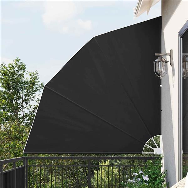 Grote foto vidaxl balkon privacy scherm antraciet 210 x 210 cm stof tuin en terras overige tuin en terras