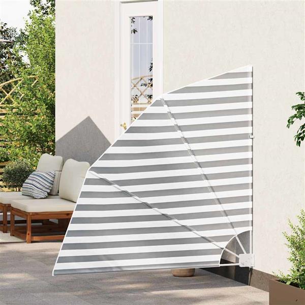 Grote foto vidaxl balkon privacy scherm antraciet en wit 140 x 140 cm stof tuin en terras overige tuin en terras