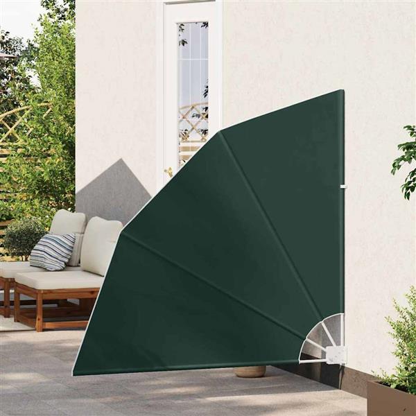 Grote foto vidaxl balkon privacy scherm donkergroen 140 x 140 cm stof tuin en terras overige tuin en terras