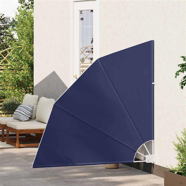 Grote foto vidaxl balkon privacy scherm marineblauw 140 x 140 cm stof tuin en terras overige tuin en terras