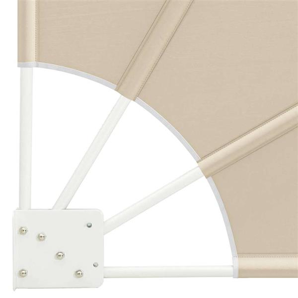 Grote foto vidaxl balkon privacy scherm beige 160 x 160 cm stof tuin en terras overige tuin en terras