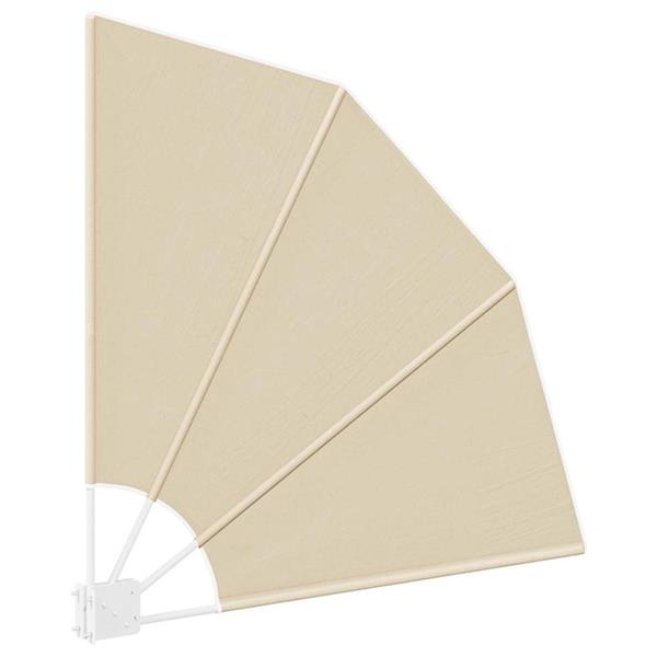 Grote foto vidaxl balkon privacy scherm beige 115 x 115 cm stof tuin en terras overige tuin en terras