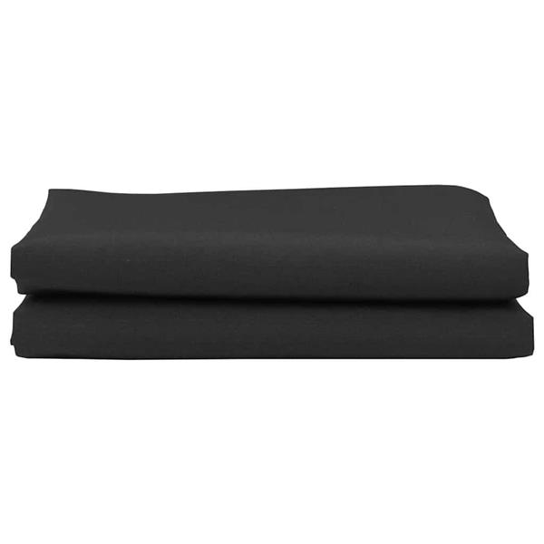 Grote foto vidaxl vervangingsdoek voor zonnescherm zwart 10 x 1.6 m tuin en terras overige tuin en terras