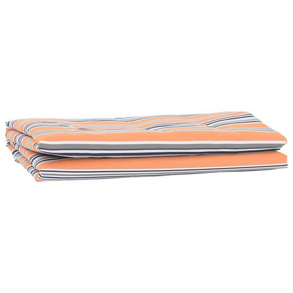 Grote foto vidaxl vervangingsdoek voor zonnescherm blauw oranje 10 x 1.6 m tuin en terras overige tuin en terras