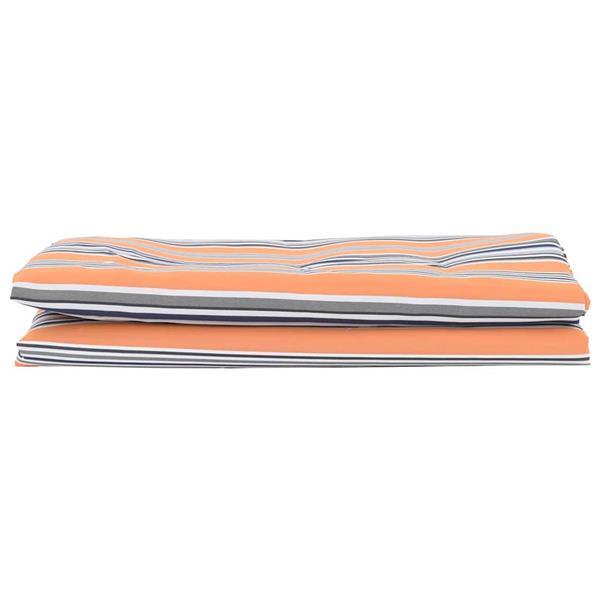 Grote foto vidaxl vervangingsdoek voor zonnescherm blauw oranje 10 x 1.6 m tuin en terras overige tuin en terras