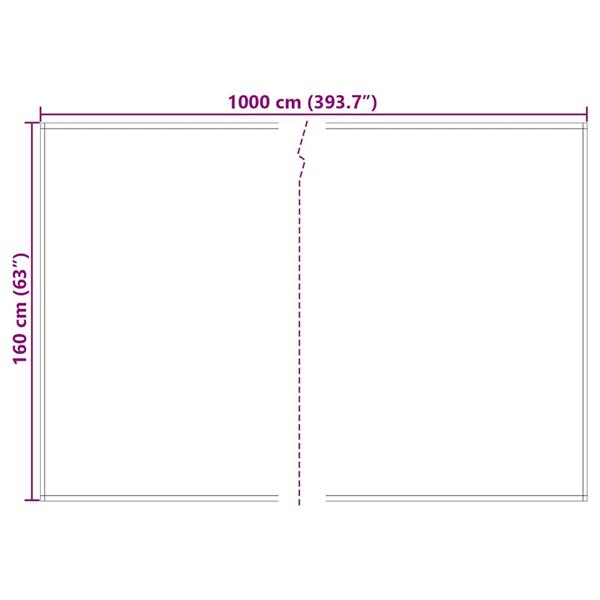 Grote foto vidaxl vervangingsdoek voor zonnescherm blauw oranje 10 x 1.6 m tuin en terras overige tuin en terras
