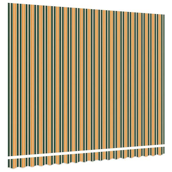 Grote foto vidaxl vervangingsdoek voor zonnescherm groen en geel 400 300 cm tuin en terras overige tuin en terras