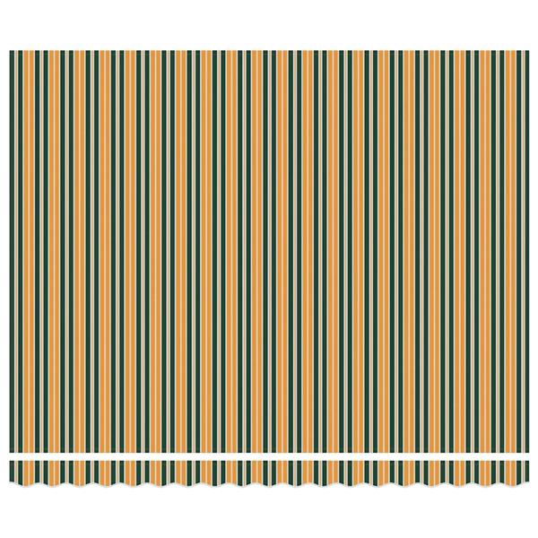 Grote foto vidaxl vervangingsdoek voor zonnescherm groen en geel 400 300 cm tuin en terras overige tuin en terras