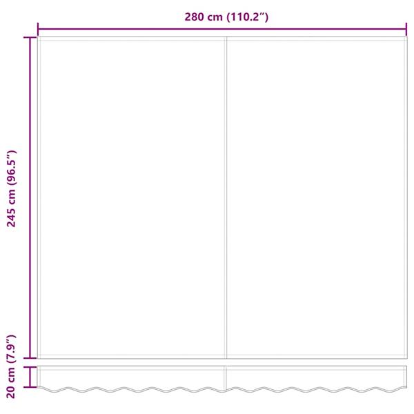 Grote foto vidaxl vervangingsdoek voor zonnescherm groen en geel 300 x 250 cm tuin en terras overige tuin en terras