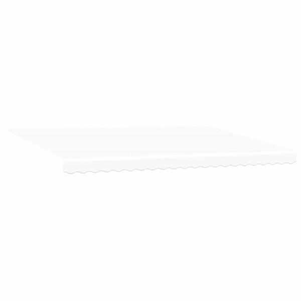 Grote foto vidaxl vervangingsdoek voor zonnescherm wit 500 300 cm canvas tuin en terras overige tuin en terras