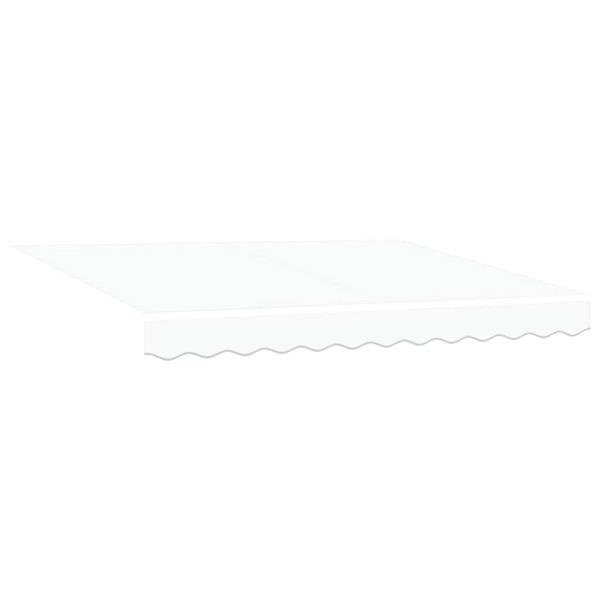 Grote foto vidaxl vervangingsdoek voor zonnescherm wit 300 x 250 cm canvas tuin en terras overige tuin en terras