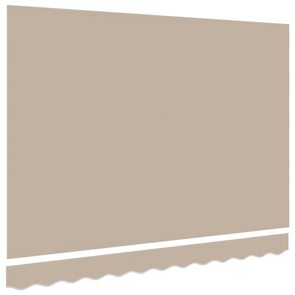 Grote foto vidaxl vervangingsdoek voor zonnescherm beige 300 x 250 cm canvas tuin en terras overige tuin en terras