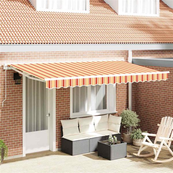 Grote foto vidaxl vervangingsdoek voor zonnescherm multikleur 400 x 200 cm canvas tuin en terras overige tuin en terras