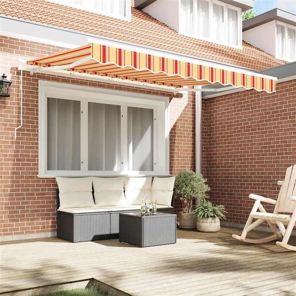 Grote foto vidaxl vervangingsdoek voor zonnescherm multikleur 350 x 200 cm canvas tuin en terras overige tuin en terras