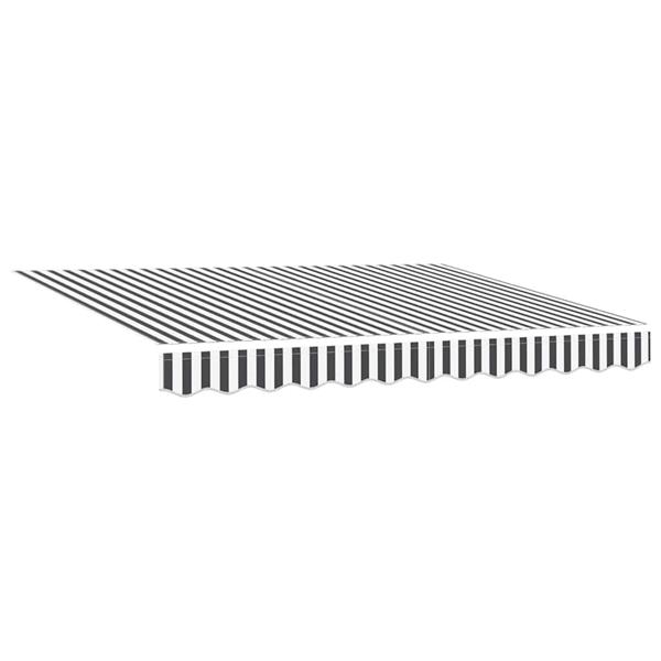 Grote foto vidaxl vervangingsdoek voor zonnescherm antraciet en wit 350 x 200 cm tuin en terras overige tuin en terras