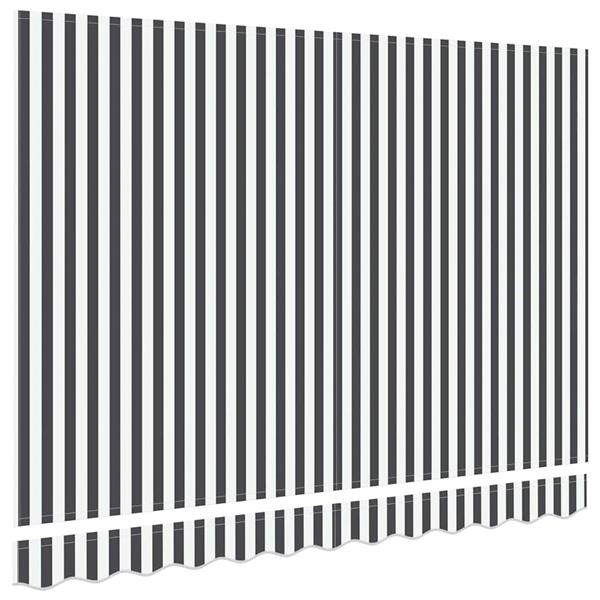 Grote foto vidaxl vervangingsdoek voor zonnescherm antraciet en wit 350 x 200 cm tuin en terras overige tuin en terras