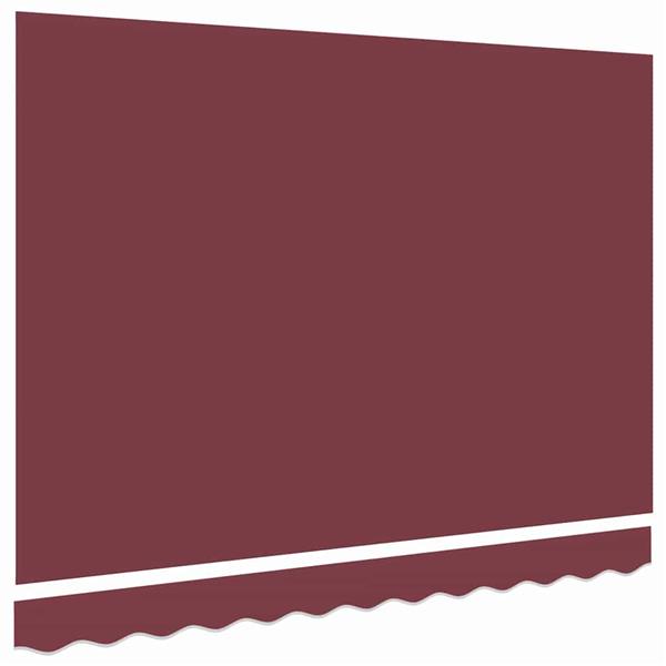 Grote foto vidaxl vervangingsdoek voor zonnescherm bordeauxrood 350 x 200 cm tuin en terras overige tuin en terras