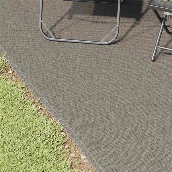 Grote foto vidaxl tenttapijt lichtgrijs 250 x 500 cm polyetheen caravans en kamperen tenten