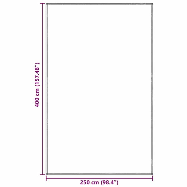 Grote foto vidaxl tenttapijt lichtgrijs 250 x 400 cm polyetheen caravans en kamperen tenten