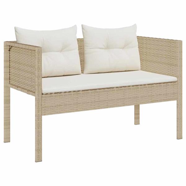 Grote foto vidaxl tuin sofa set 6 pcs beige cr me poly rattan tuin en terras tuinmeubelen