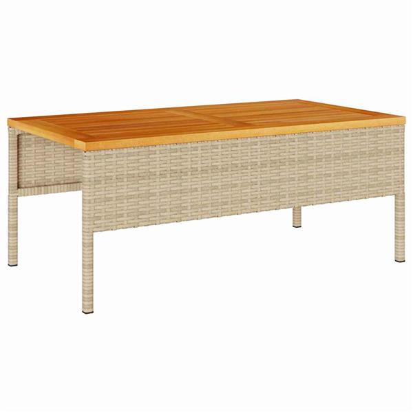 Grote foto vidaxl tuin sofa set 6 pcs beige cr me poly rattan tuin en terras tuinmeubelen