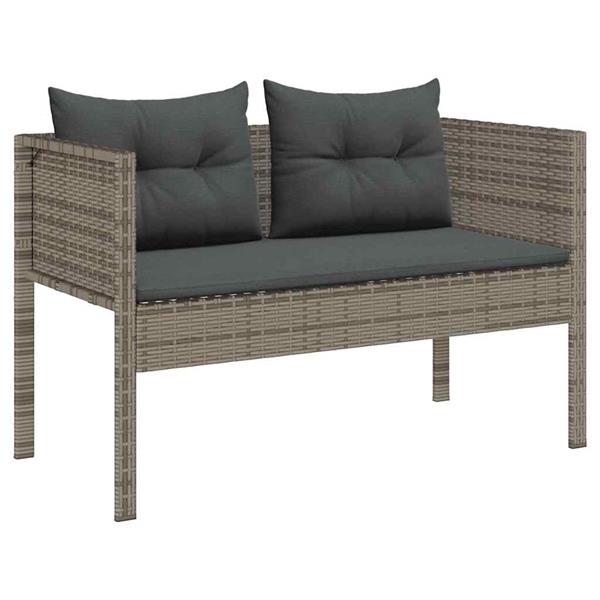 Grote foto vidaxl tuin sofa set 6 pcs grijs donkergrijs poly rattan tuin en terras tuinmeubelen
