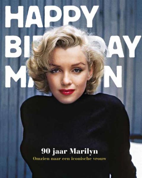 Grote foto happy birthday marilyn boeken fotografie en design