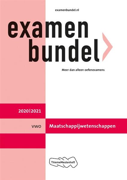Grote foto examenbundel vwo maatschappijwetenschappen 2020 2021 boeken overige boeken