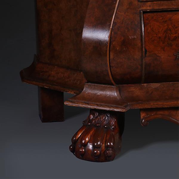 Grote foto grote noten met wortelnoten porseleinkast ca 1870 willem iii tijd no.311435 antiek en kunst stoelen en banken