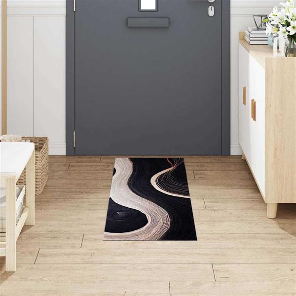 Grote foto vidaxl keuken mat other golfpatroon 45 x 150 cm fluweel tuin en terras overige tuin en terras