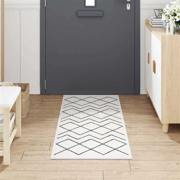 Grote foto vidaxl keuken mat geometric geometrisch 60 x 180 cm fluweel tuin en terras overige tuin en terras