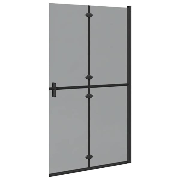 Grote foto vidaxl inloop douche wand zwart en donkertransparant 110 x 190 cm huis en inrichting complete badkamers