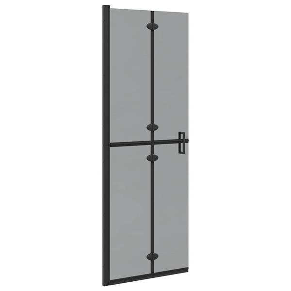 Grote foto vidaxl inloop douche wand zwart en donkertransparant 70 x 190 cm huis en inrichting complete badkamers