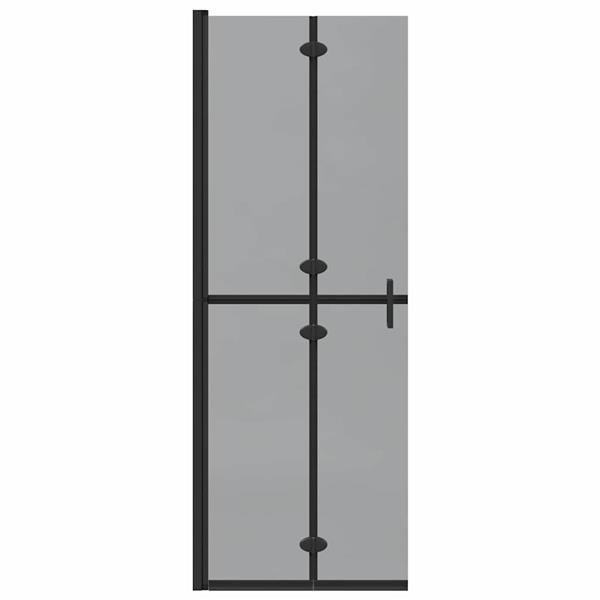 Grote foto vidaxl inloop douche wand zwart en donkertransparant 70 x 190 cm huis en inrichting complete badkamers