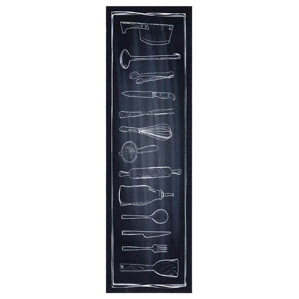 Grote foto vidaxl keuken mat other chef ruimte 45 x 150 cm fluweel tuin en terras overige tuin en terras