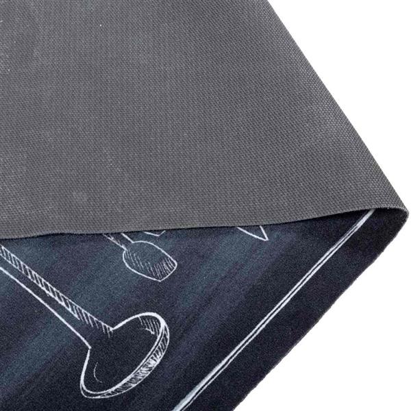 Grote foto vidaxl keuken mat other chef ruimte 45 x 150 cm fluweel tuin en terras overige tuin en terras