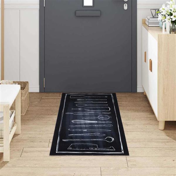 Grote foto vidaxl keuken mat other chef ruimte 60 x 180 cm fluweel tuin en terras overige tuin en terras