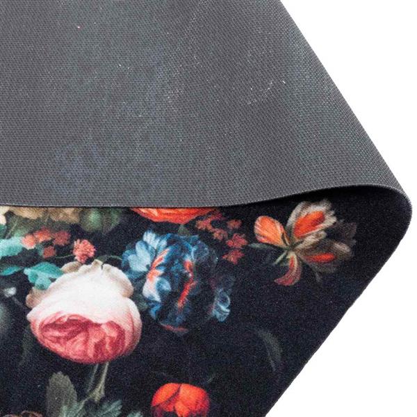 Grote foto vidaxl keuken mat bloemen bloemen 45 x 150 cm fluweel tuin en terras overige tuin en terras