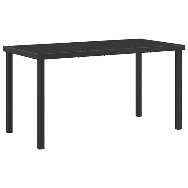 Grote foto vidaxl tuin eetset 5 pcs zwart poly rattan tuin en terras tuinmeubelen