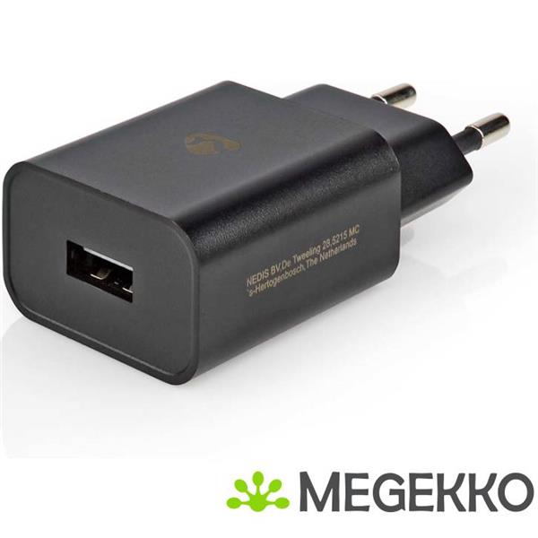 Grote foto nedis wandlader 2 4 a 1 uitgang usb a zwart computers en software overige computers en software