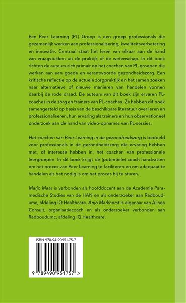 Grote foto het coachen van peer learning in de gezondheidszorg boeken overige boeken