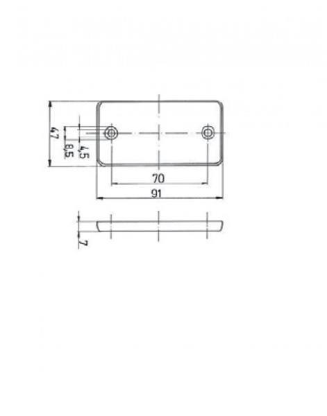 Grote foto jokon reflector r115 rechthoekig wit caravans en kamperen caravan accessoires