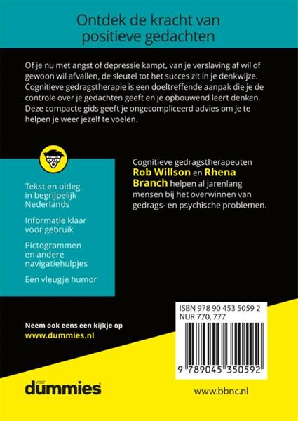 Grote foto de kleine cognitieve gedragstherapie voor dummies voor dummies boeken psychologie