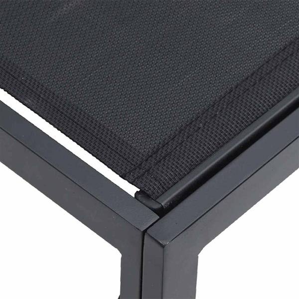 Grote foto vidaxl tuin sofa set met kussen 3 pcs zwart aluminium tuin en terras tuinmeubelen