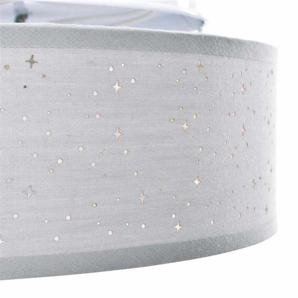 Grote foto vidaxl plafonni re grijs 30 x 13.5 cm stof huis en inrichting overige